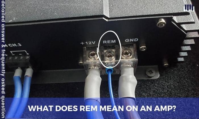 what does rem mean on an amp