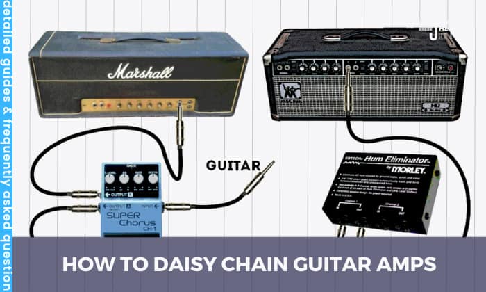 how to daisy chain guitar amps